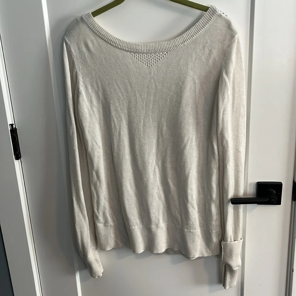 Lululemon Sunset Savasana Pullover II Ivory Sweater